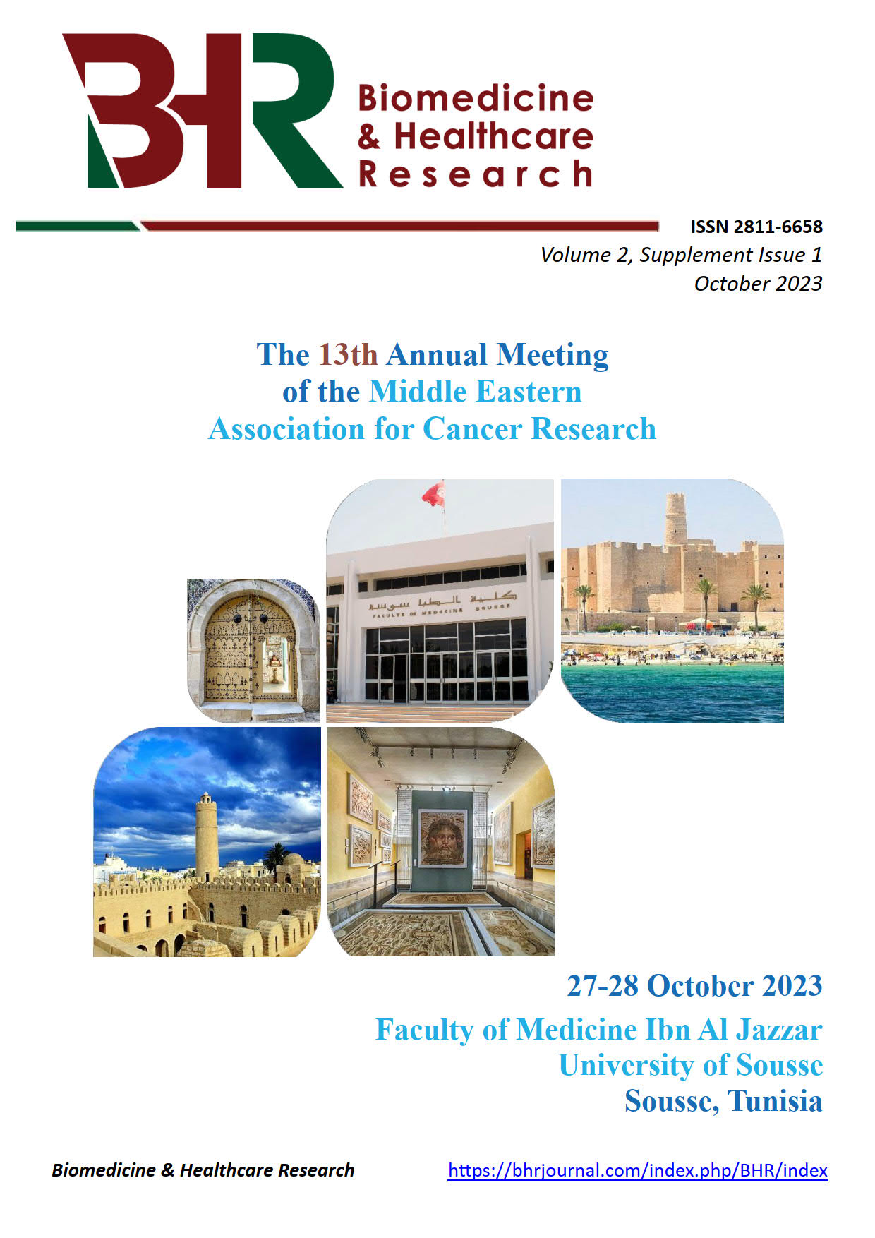 					View Vol. 2 No. Supplement issue 1 (2023): 13th Annual Meeting of the Middle Eastern Association for Cancer Research (MEACR) - Abstracts
				